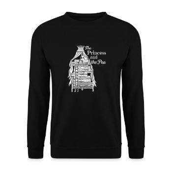 Princess on the Pea Fairy Tale - Unisex Sweatshirt - black - Front - Alina (178cm) & Michal (187cm)