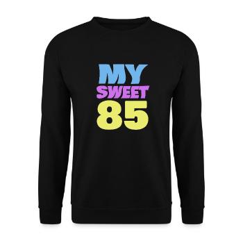 85 - Unisex Sweatshirt - black - Front - Alina (178cm) & Michal (187cm)