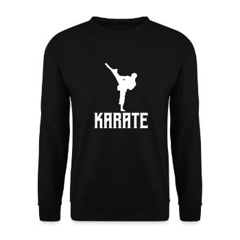 karate - Unisex Pullover - Schwarz - Vorne - Alina (178cm) & Michal (187cm)