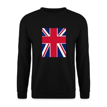 God Bless the UK - Unisex Sweatshirt - black - Front - Alina (178cm) & Michal (187cm)