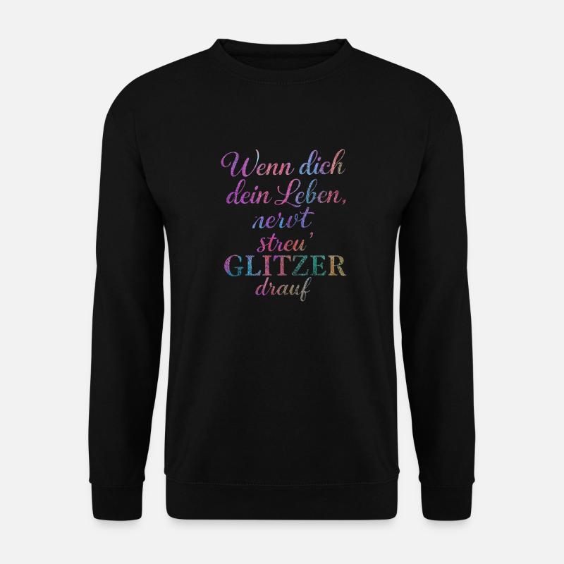 Glitter 1 - Unisex Sweatshirt - black