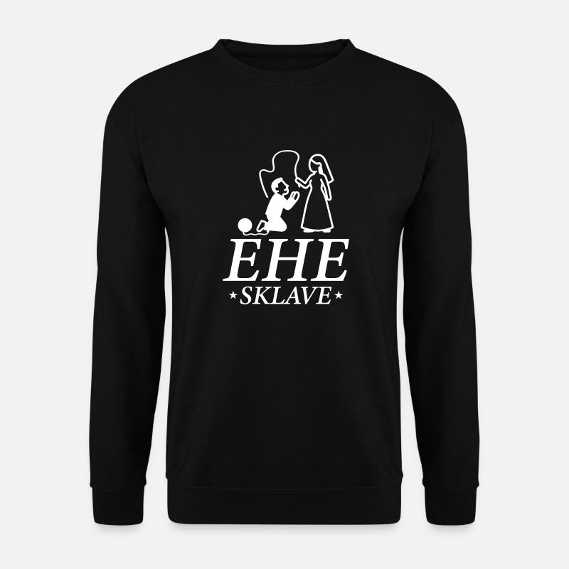 Ehesklave Hochzeit Brautpaar - Unisex Pullover - Schwarz