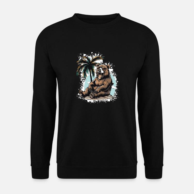 Bear Island Palm Tree - Unisex Sweatshirt - black