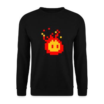 Fireball - Unisex Sweatshirt - black - Front - Alina (178cm) & Michal (187cm)
