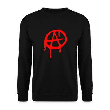Anarchy A - Unisex Pullover - Schwarz - Vorne - Alina (178cm) & Michal (187cm)