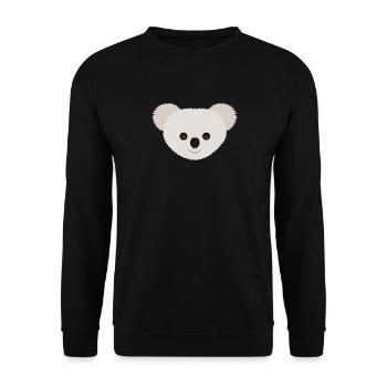 I love Koala's - Unisex Sweatshirt - black - Front - Alina (178cm) & Michal (187cm)