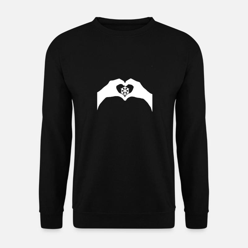 Love Schnee - Unisex Pullover - Schwarz