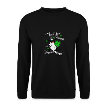 Bonne année, bonne chance dans la nouvelle année 2023 - Sweat-shirt Unisexe - noir - Devant - Alina (178cm) & Michal (187cm)