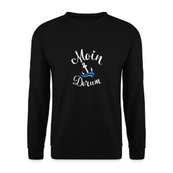Moin Dorum Anchor Beach Vacation Wurster Côte de la mer du Nord - Sweat-shirt Unisexe - noir - Devant - Alina (178cm) & Michal (187cm)
