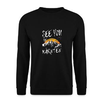 Carinthia Skiing Mountain Snowboarding Austria - Unisex Sweatshirt - black - Front - Alina (178cm) & Michal (187cm)