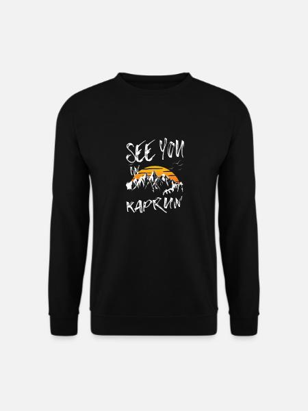 Kaprun Skifahren Berg Snowboarden Österreich - Unisex Pullover - Schwarz