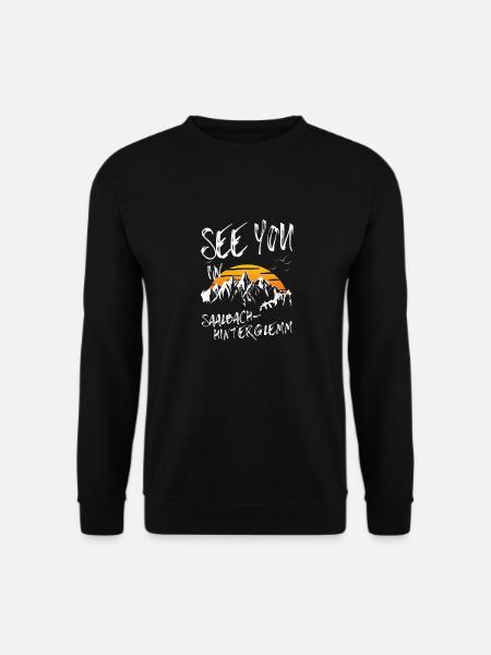 Saalbach-Hinterglemm Ski Snowboarding Austria - Unisex Sweatshirt - black