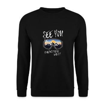 Dachstein West Ski Snowboarden Österreich - Unisex Pullover - Schwarz - Vorne - Alina (178cm) & Michal (187cm)