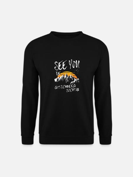 Gitschberg Jochtal snowboarden Ski fahren wandern - Unisex Pullover - Schwarz