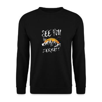 Zermatt Snowboard Randonnée et ski - Sweat-shirt Unisexe - noir - Devant - Alina (178cm) & Michal (187cm)