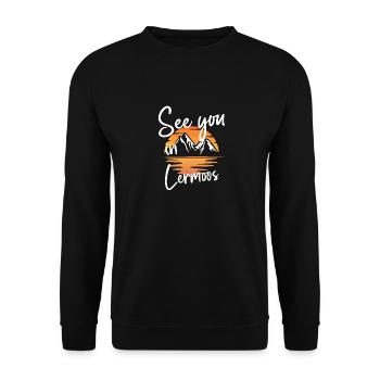 Lermoos Ski Tyrol Snowboard Autriche - Sweat-shirt Unisexe - noir - Devant - Alina (178cm) & Michal (187cm)