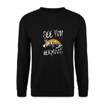 Lermoos Ski Tyrol Snowboard Autriche - Sweat-shirt Unisexe - noir - Devant - Alina (178cm) & Michal (187cm)