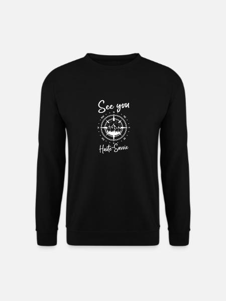 Haute-Savoie Frankreich wandern und Ski fahren - Unisex Pullover - Schwarz