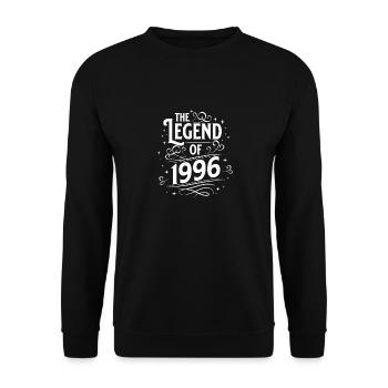 La légende de l’anniversaire de 1996 - Sweat-shirt Unisexe - noir - Devant - Alina (178cm) & Michal (187cm)