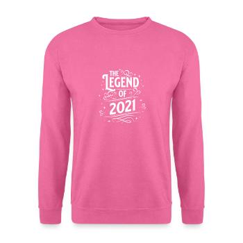 Die Legende von 2021 Geburtstag - Unisex Pullover - Pink - Vorne