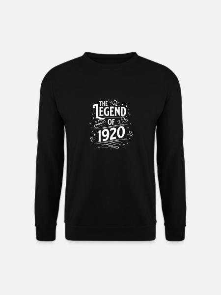 The legend of 1920 birthday - Unisex Sweatshirt - black