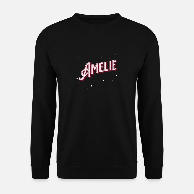 Amelie name personalized - Unisex Sweatshirt - black