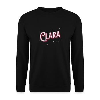 Noms Clara personnalisés - Sweat-shirt Unisexe - noir - Devant - Alina (178cm) & Michal (187cm)
