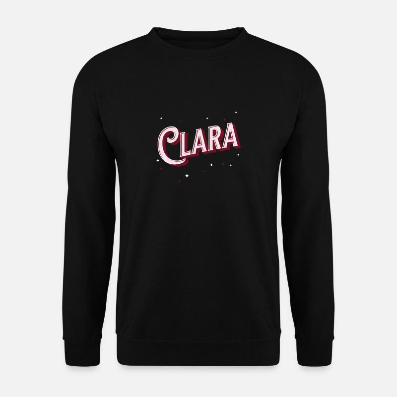 Clara names personalized - Unisex Sweatshirt - black