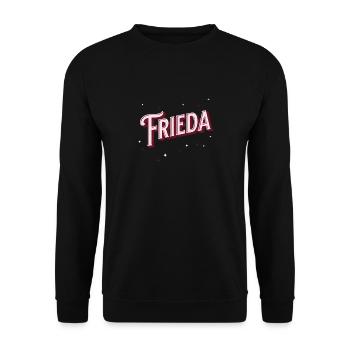 Nom Frieda Personnalisé - Sweat-shirt Unisexe - noir - Devant - Alina (178cm) & Michal (187cm)