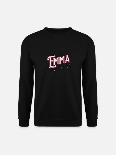 Emma Namen personalisiert - Unisex Pullover - Schwarz