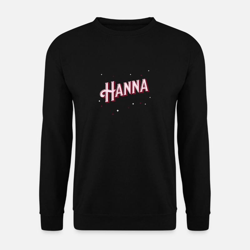 Hanna name personalized - Unisex Sweatshirt - black