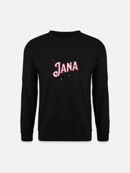 Jana Namen personalisiert - Unisex Pullover - Schwarz