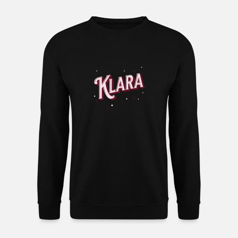 Klara name personalized - Unisex Sweatshirt - black