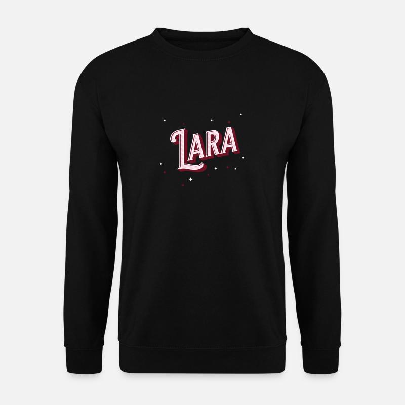 Lara name personalized - Unisex Sweatshirt - black