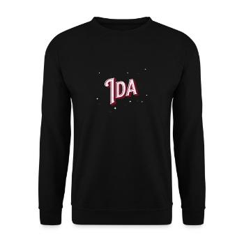 Ida name personalized - Unisex Sweatshirt - black - Front - Alina (178cm) & Michal (187cm)
