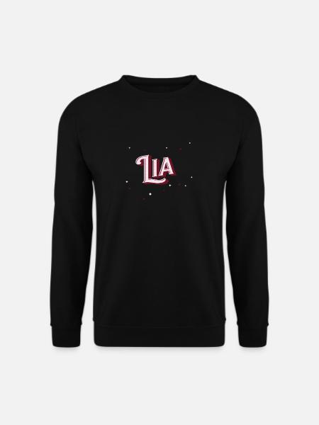 Lia name personalized - Unisex Sweatshirt - black