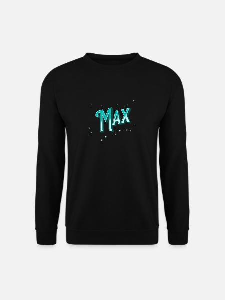Max Namen personalisiert - Unisex Pullover - Schwarz