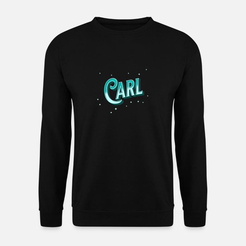 Carl Names personalized - Unisex Sweatshirt - black