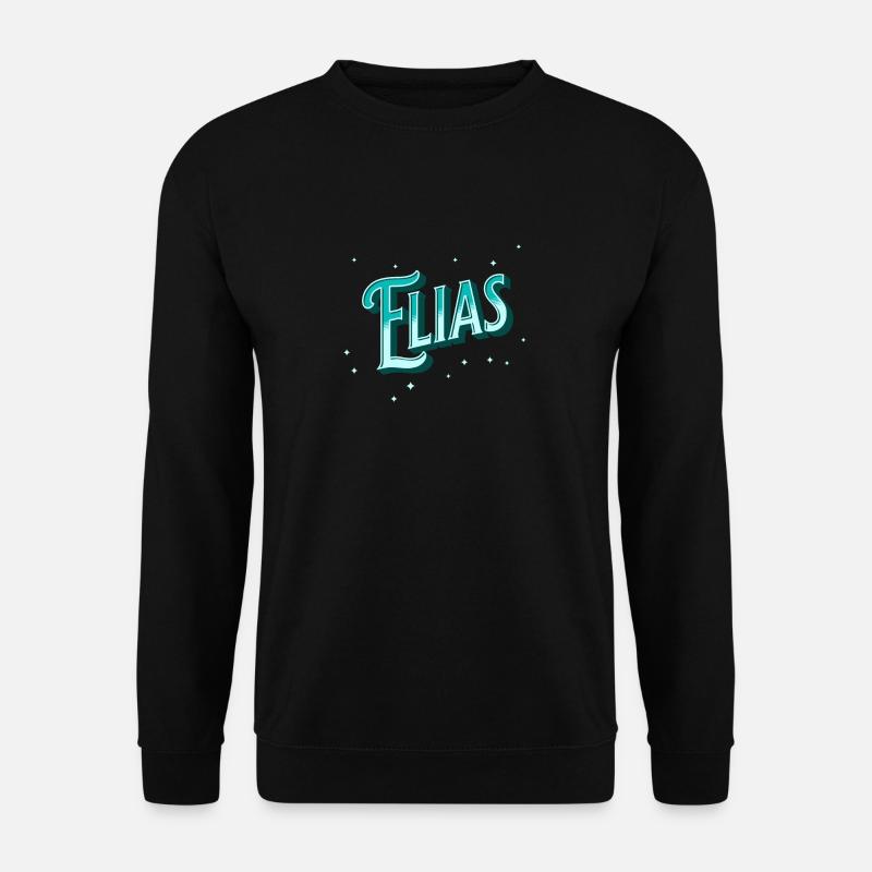 Elijah's name personalized - Unisex Sweatshirt - black