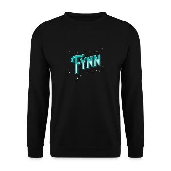 Fynn noms personnalisés - Sweat-shirt Unisexe - noir - Devant - Alina (178cm) & Michal (187cm)