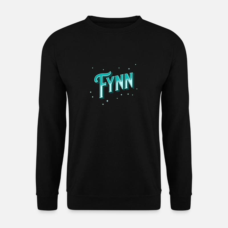 Fynn names personalized - Unisex Sweatshirt - black