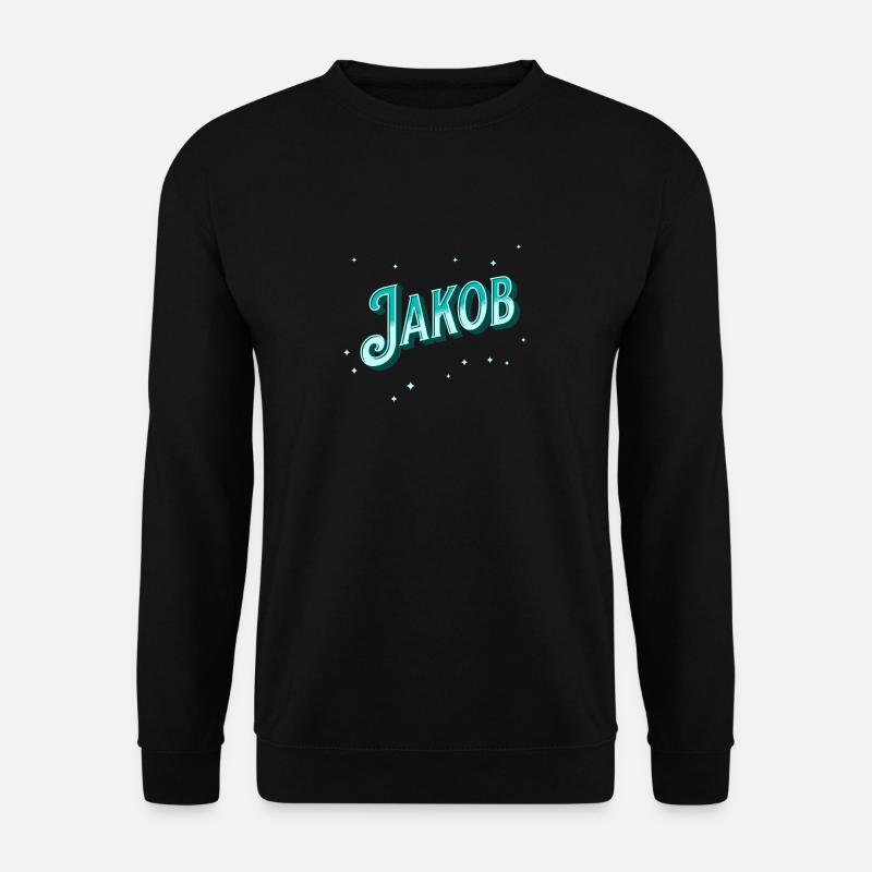 Jakob name personalized - Unisex Sweatshirt - black