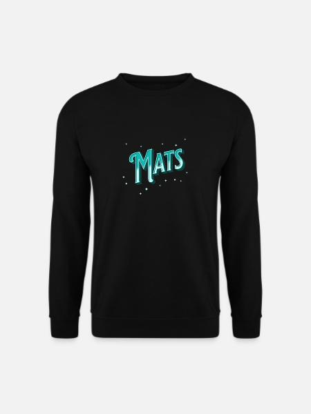 Mat's name personalized - Unisex Sweatshirt - black