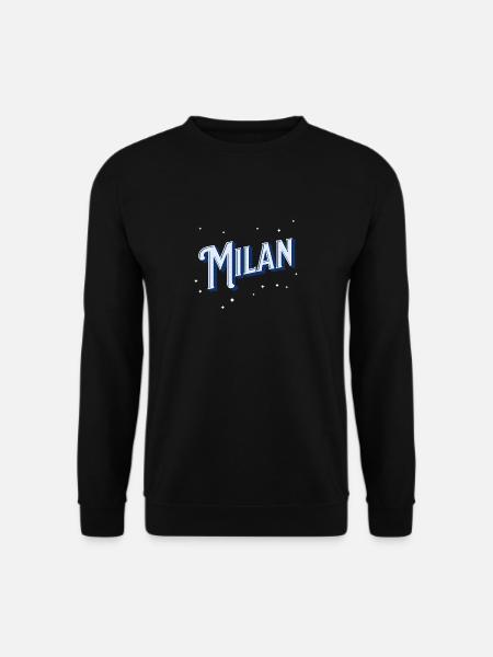 Milan Namen personalisiert - Unisex Pullover - Schwarz