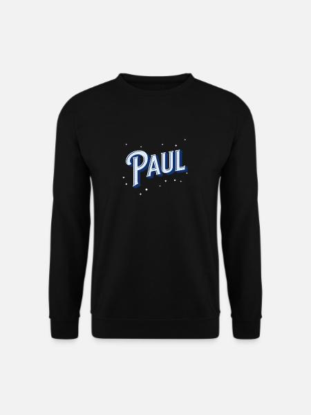Paul name personalized - Unisex Sweatshirt - black