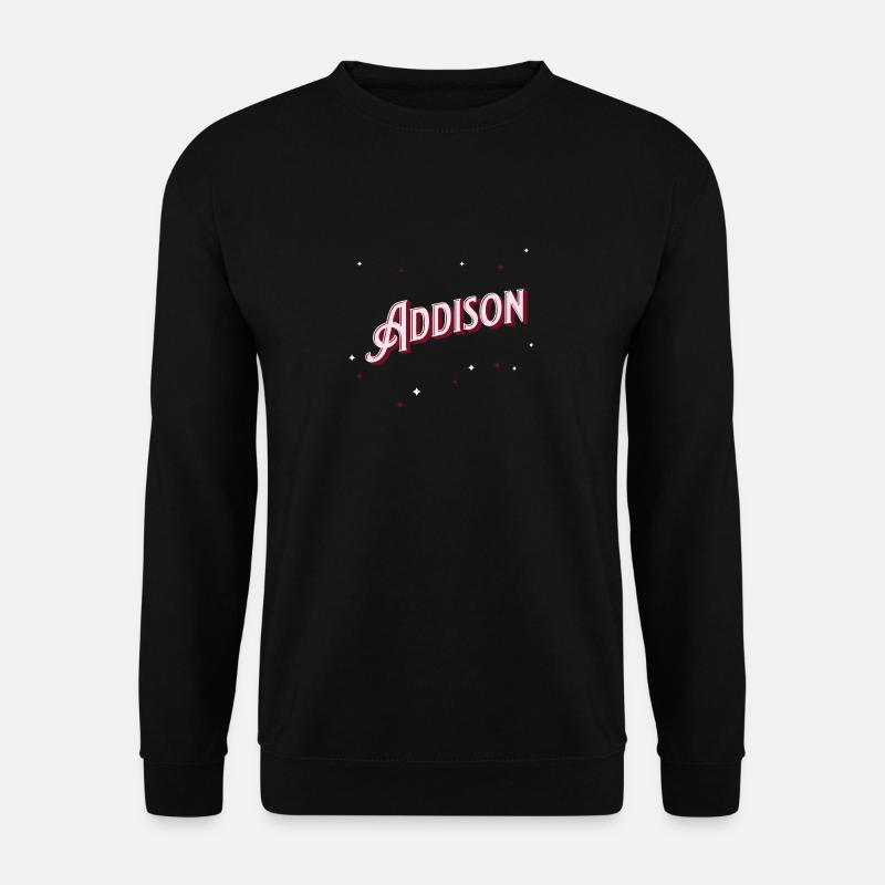 Addison name personalized - Unisex Sweatshirt - black