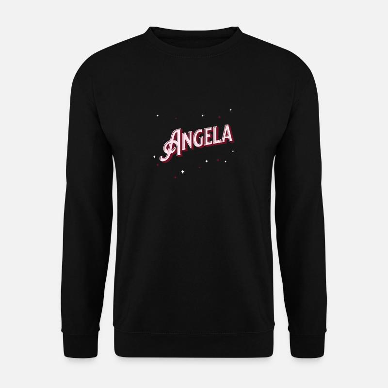 Angela names personalized - Unisex Sweatshirt - black