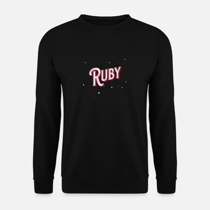 Ruby Namen personalisiert - Unisex Pullover - Schwarz