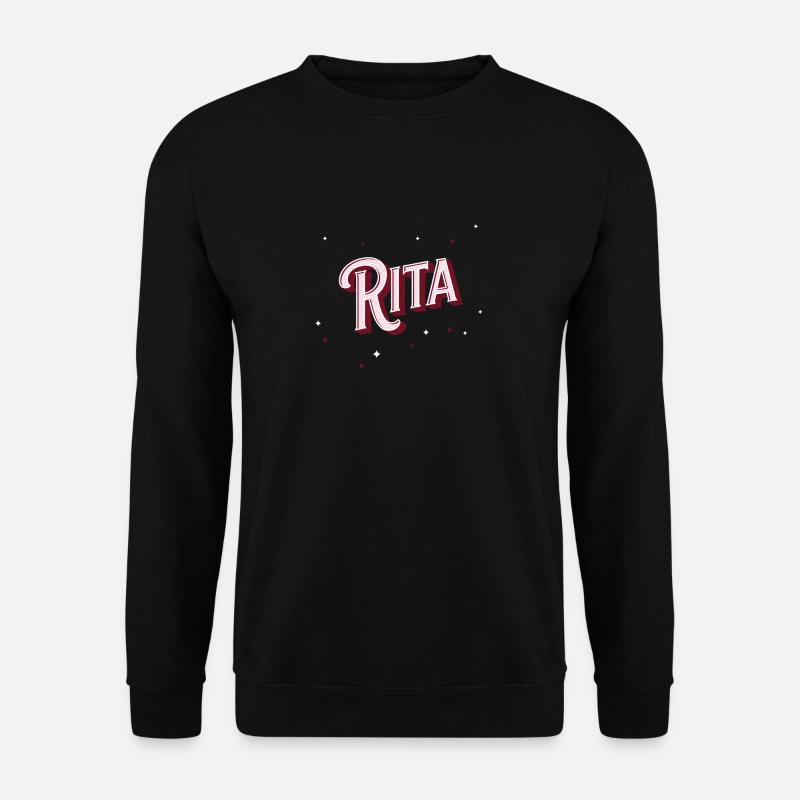 Rita names personalized - Unisex Sweatshirt - black
