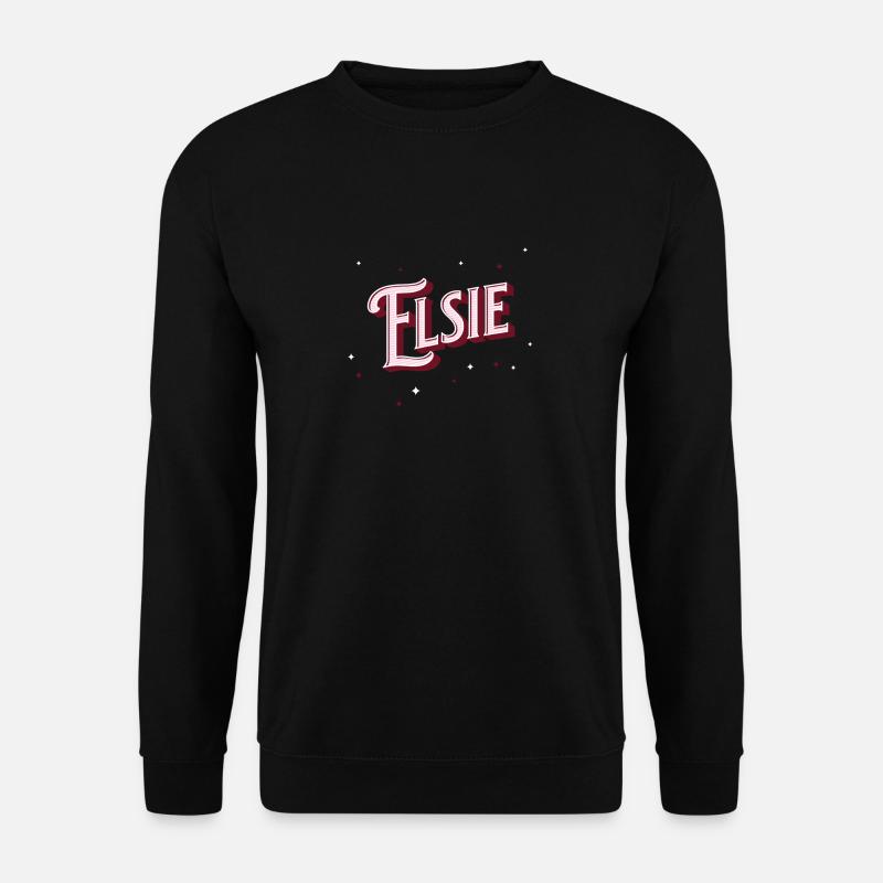 Elsie names personalized - Unisex Sweatshirt - black